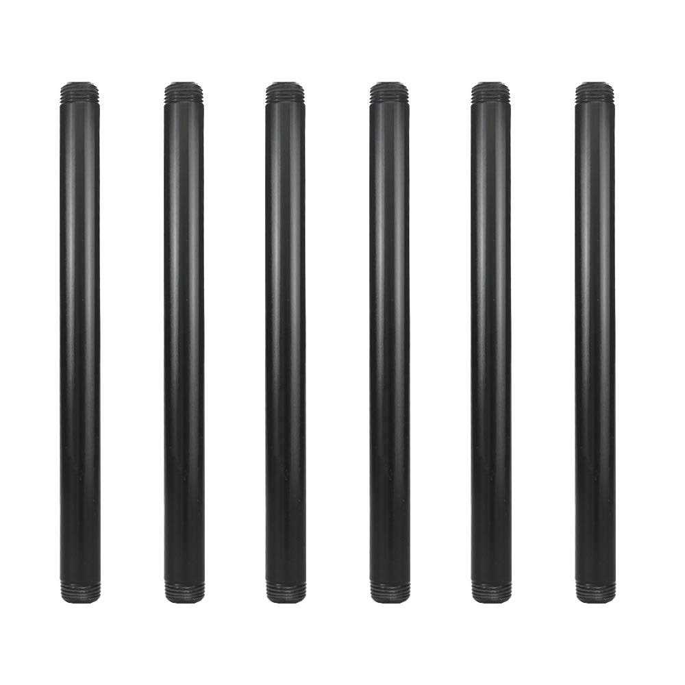 GeilSpace 3/4 Heavy Duty Pre-Cut Grey Metal Pipe, Industrial Steel Fits Standard 3/4 Inch Threaded Pipes and Fittings - Zenithce