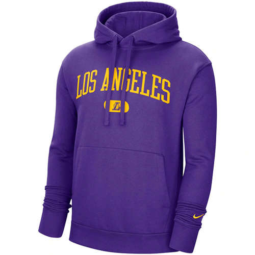 Los Angeles Lakers 2021 Purple Heritage Essential Pullover Hoodie - Zenithce