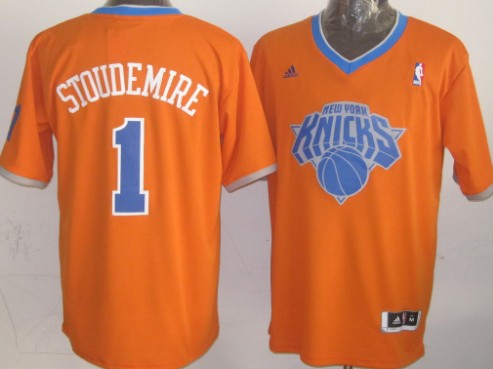 New York Knicks #1 Amare Stoudemire Revolution 30 Swingman 2013 Christmas Day Orange Jersey - Zenithce