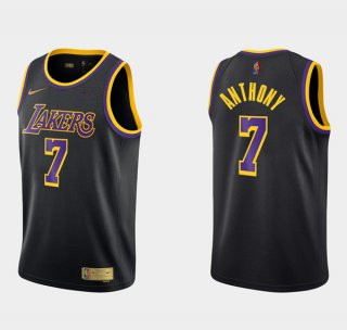 Los Angeles Lakers #7 Carmelo Anthony Balck Earned Edition Stitched Jersey - Zenithce