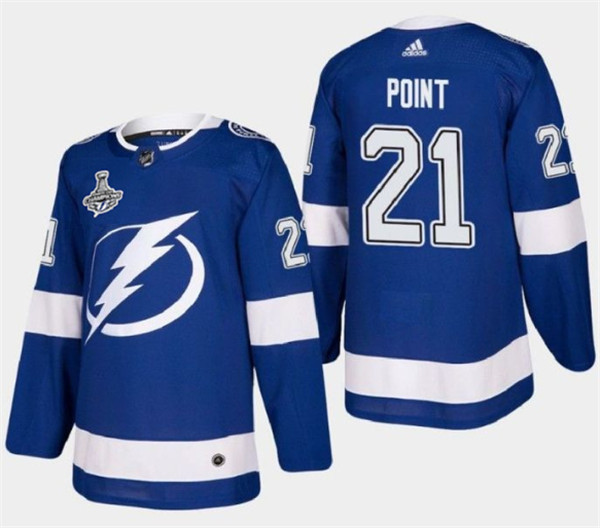 Tampa Bay Lightning #21 Brayden Point 2021 Stanley Cup Champions Stitched Jersey - Zenithce