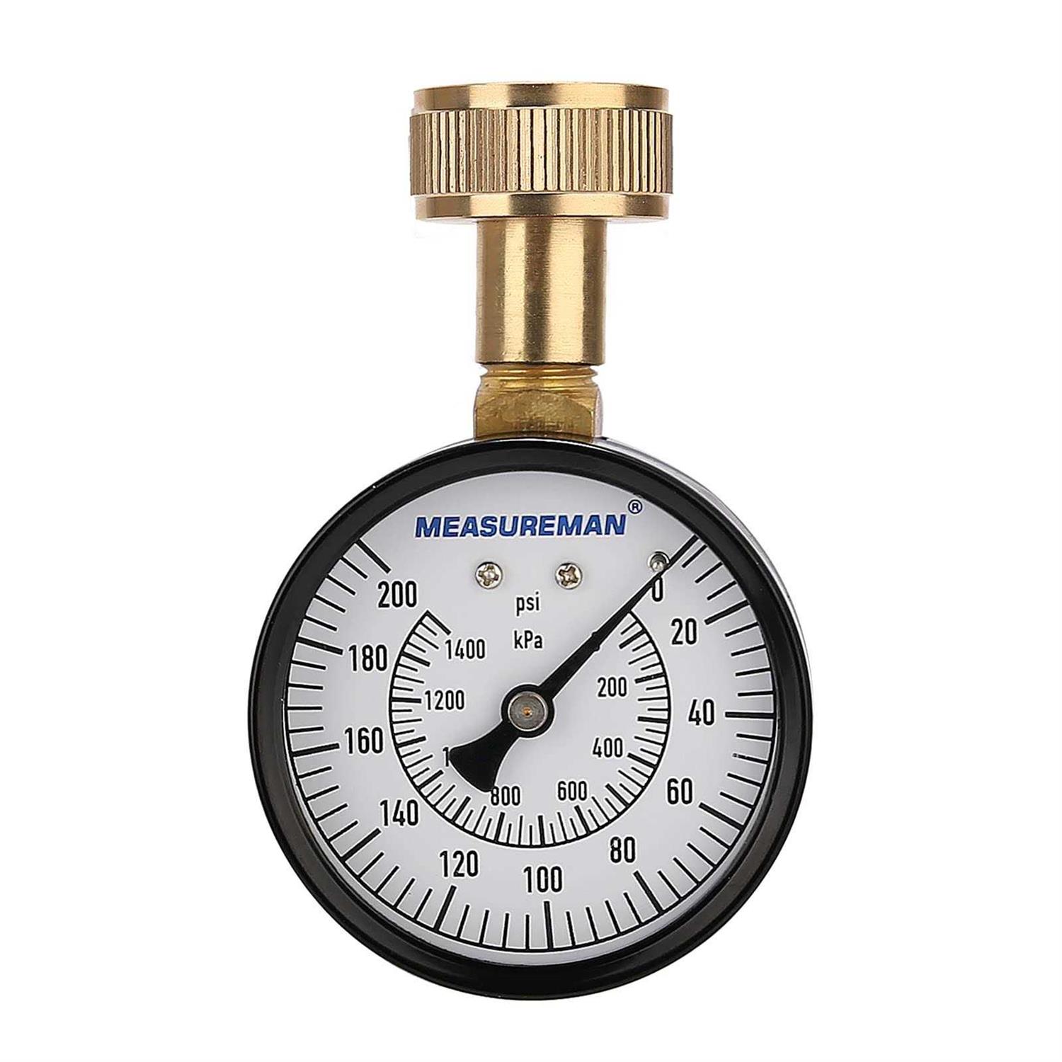 Measureman 2-1/2inch Dial Size Filled Pressure Gauge - Zenithce