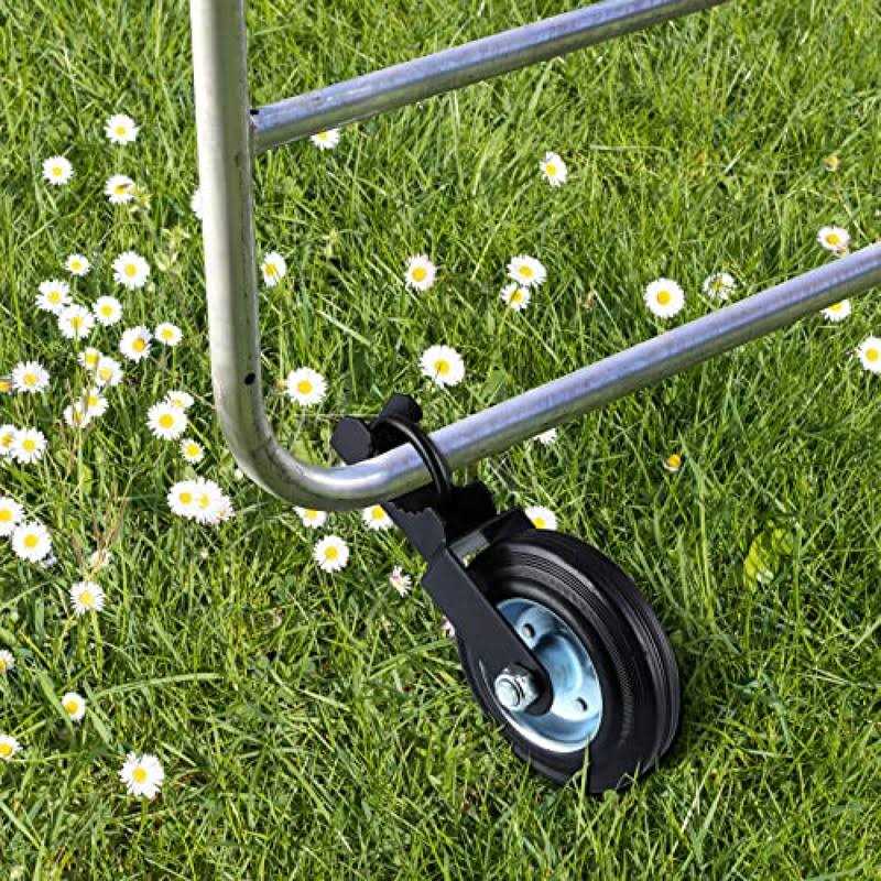 Gate Caster Heavy Duty Gate Caster Wheel with Spring Loaded,Universal Mount Pate Wheel - Zenithce