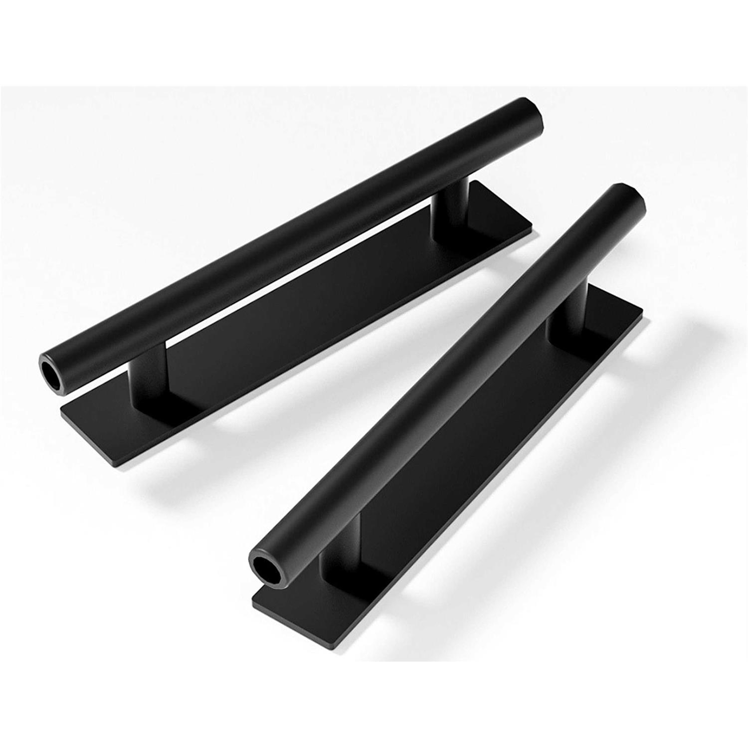 kwa heri Self-Stick Push Pull Helper Black Hidden Cabinet Handle ABS Plastic Door Window Wardrobe Handle Instant Cabinet Drawer Furniture - Zenithce
