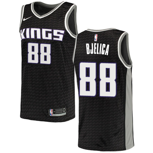Kings #88 Nemanja Bjelica Black Swingman Statement Edition Jersey - Zenithce