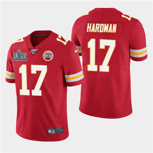 Chiefs #17 Mecole Hardman Red Super Bowl LIV Vapor Untouchable Limited Stitched Jersey - Zenithce