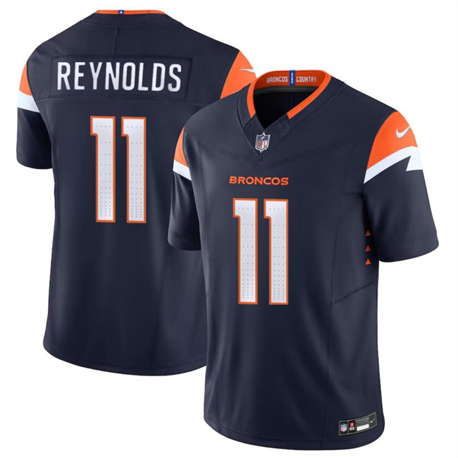 Denver Broncos #11 Josh Reynolds Navy 2024 F.U.S.E. Alternate Vapor Limited Stitched Jersey - Zenithce
