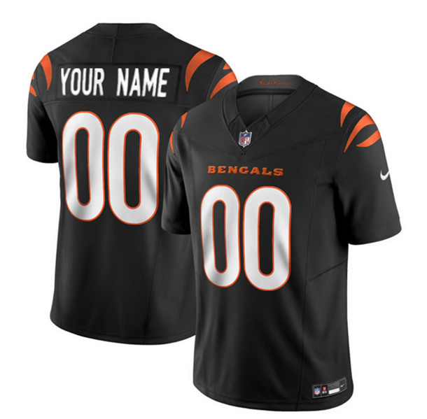 Cincinnati Bengals Custom 2023 F.U.S.E. Black Vapor Untouchable Limited Stitched Jersey - Zenithce