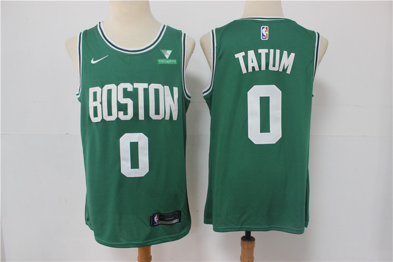 Boston Celtics #0 Jayson Tatum Green 2021 Swingman Stitched Jersey With NEW Sponsor Logo - Zenithce
