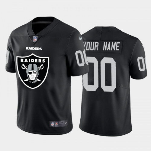 Las Vegas Raiders Customized Custom Black Team Big Logo Limited Stitched Jersey - Zenithce