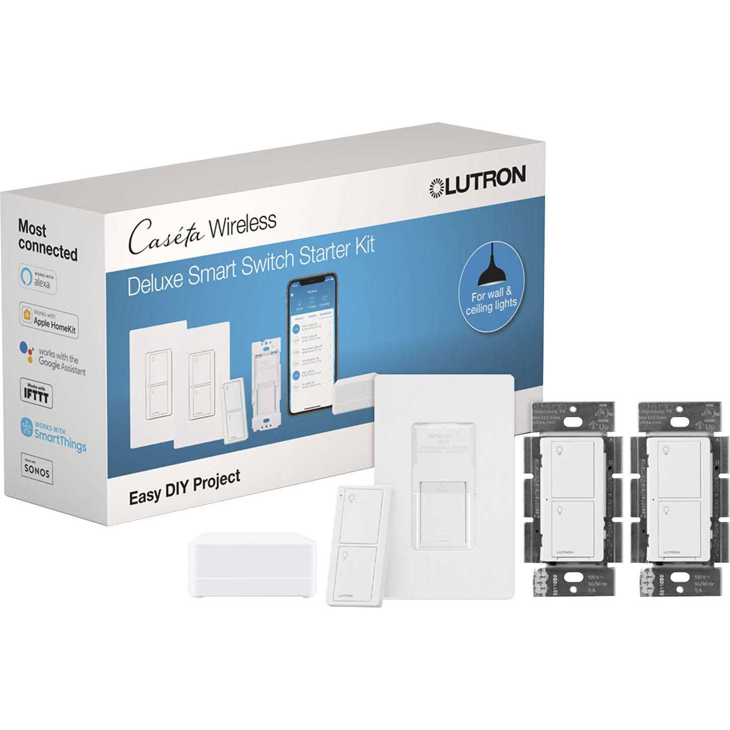 Lutron CARS-15-TR-WH Tamper Resistant Receptacle - Zenithce