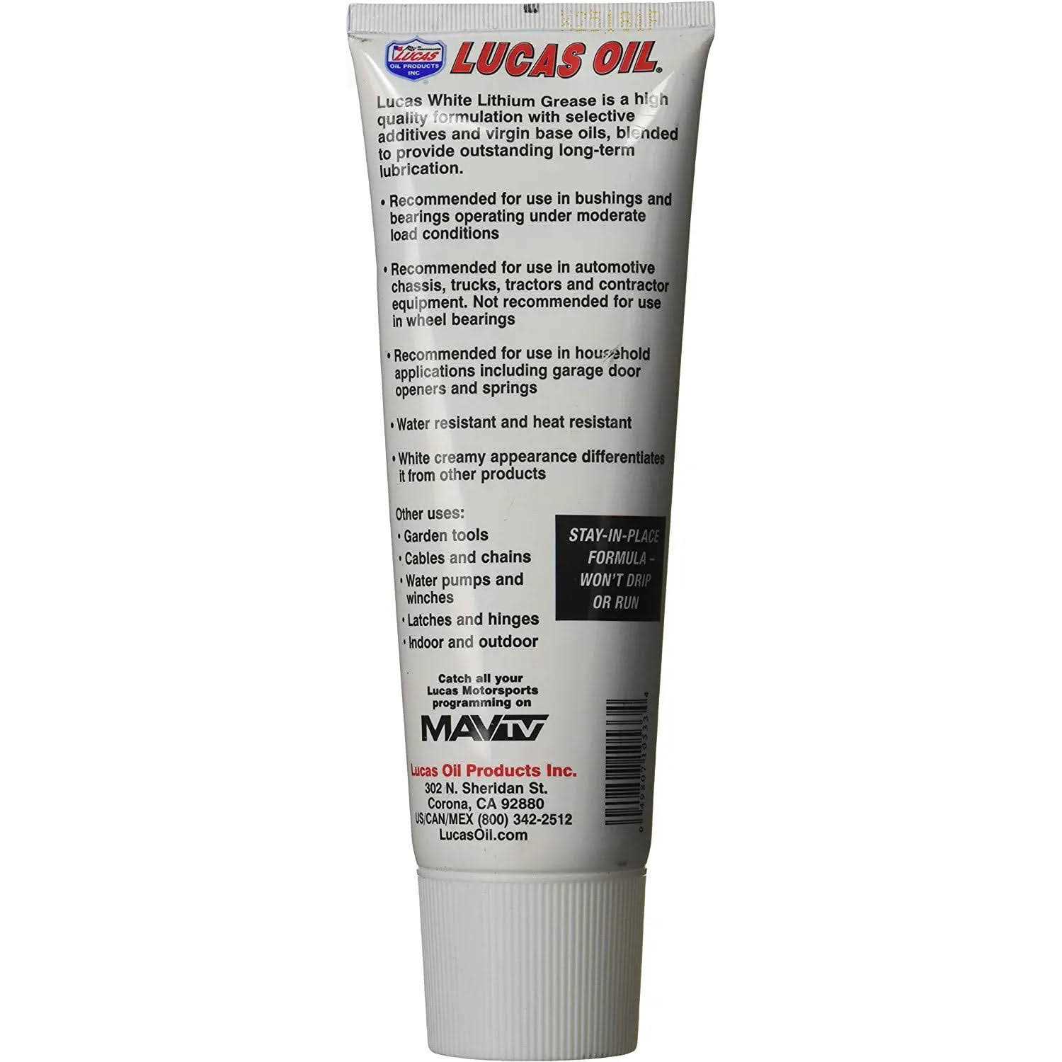 Lucas Oil 10533 White Lithium Grease - Zenithce