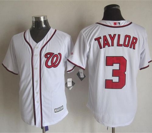 Nationals #3 Michael Taylor White New Cool Base Stitched Jersey - Zenithce
