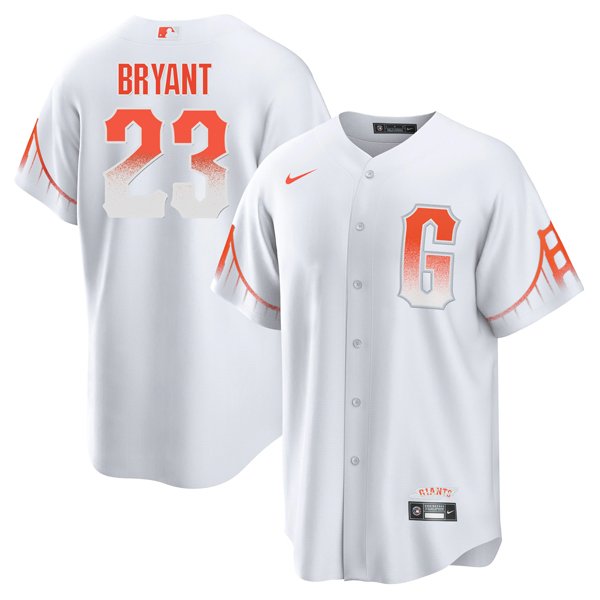 San Francisco Giants #23 Kris Bryant White City Connect Cool Base Stitched Jersey - Zenithce
