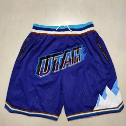 Utah Jazz purple pocket Shorts - Zenithce