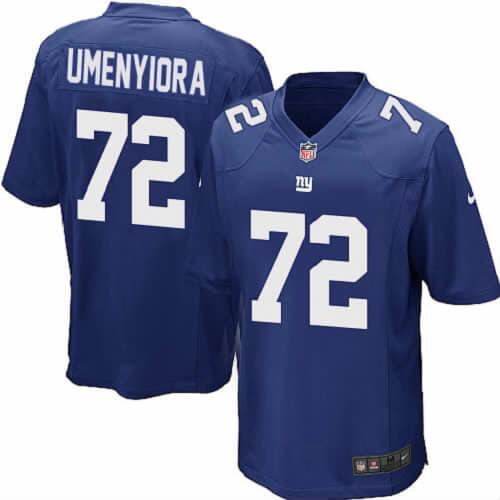 New York Giants #72 Osi Umenyiora Blue Stitched Jersey - Zenithce