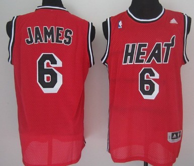 Miami Heat #6 LeBron James 2013 Red Swingman Jersey - Zenithce