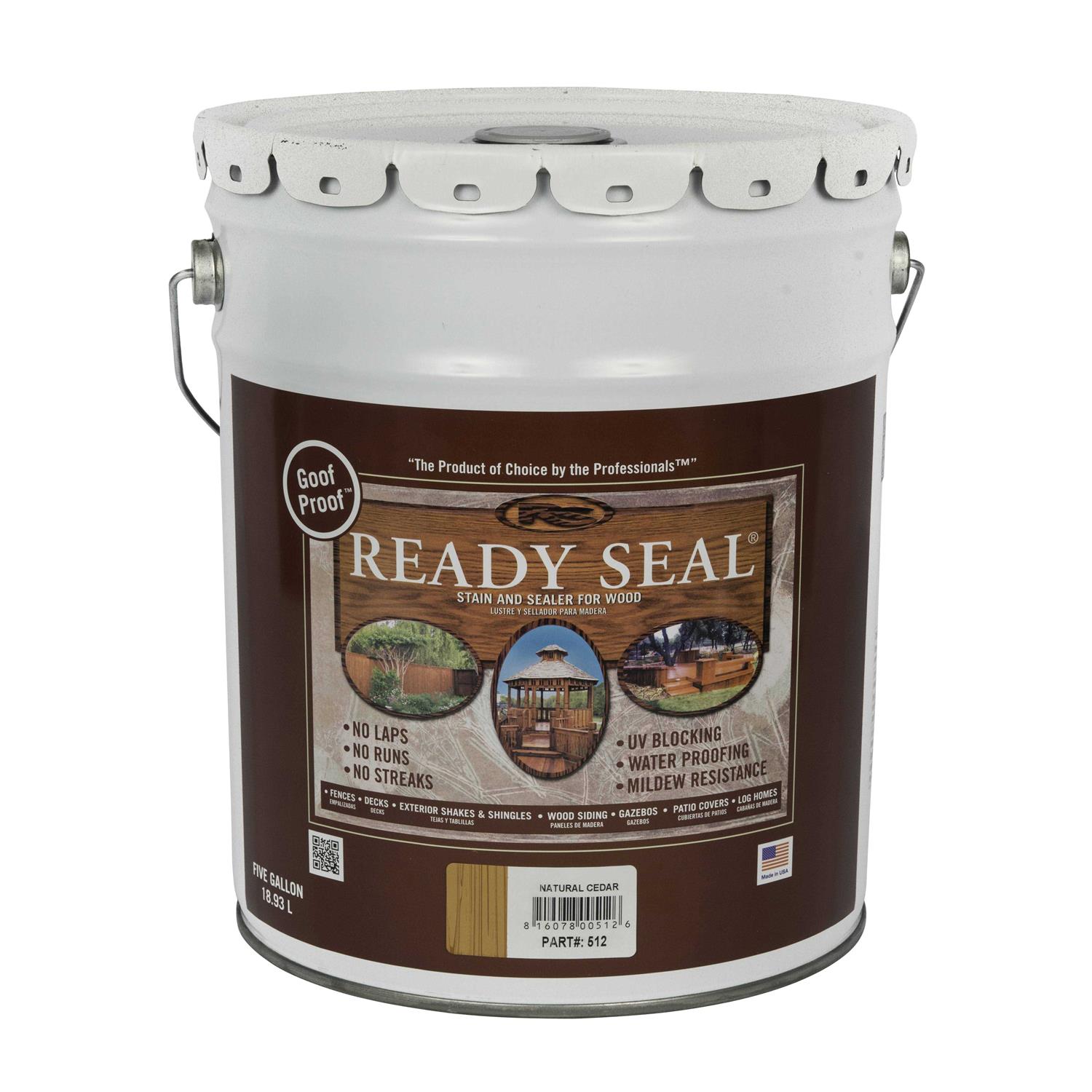 Ready Seal 5 Gallon Exterior Wood Stain and Sealer - Zenithce