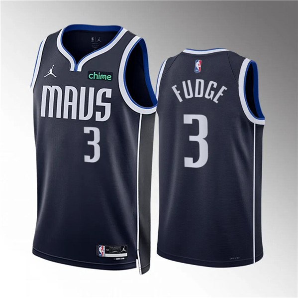 Dallas Mavericks #3 Alex Fudge Navy Statement Edition Stitched Jersey - Zenithce