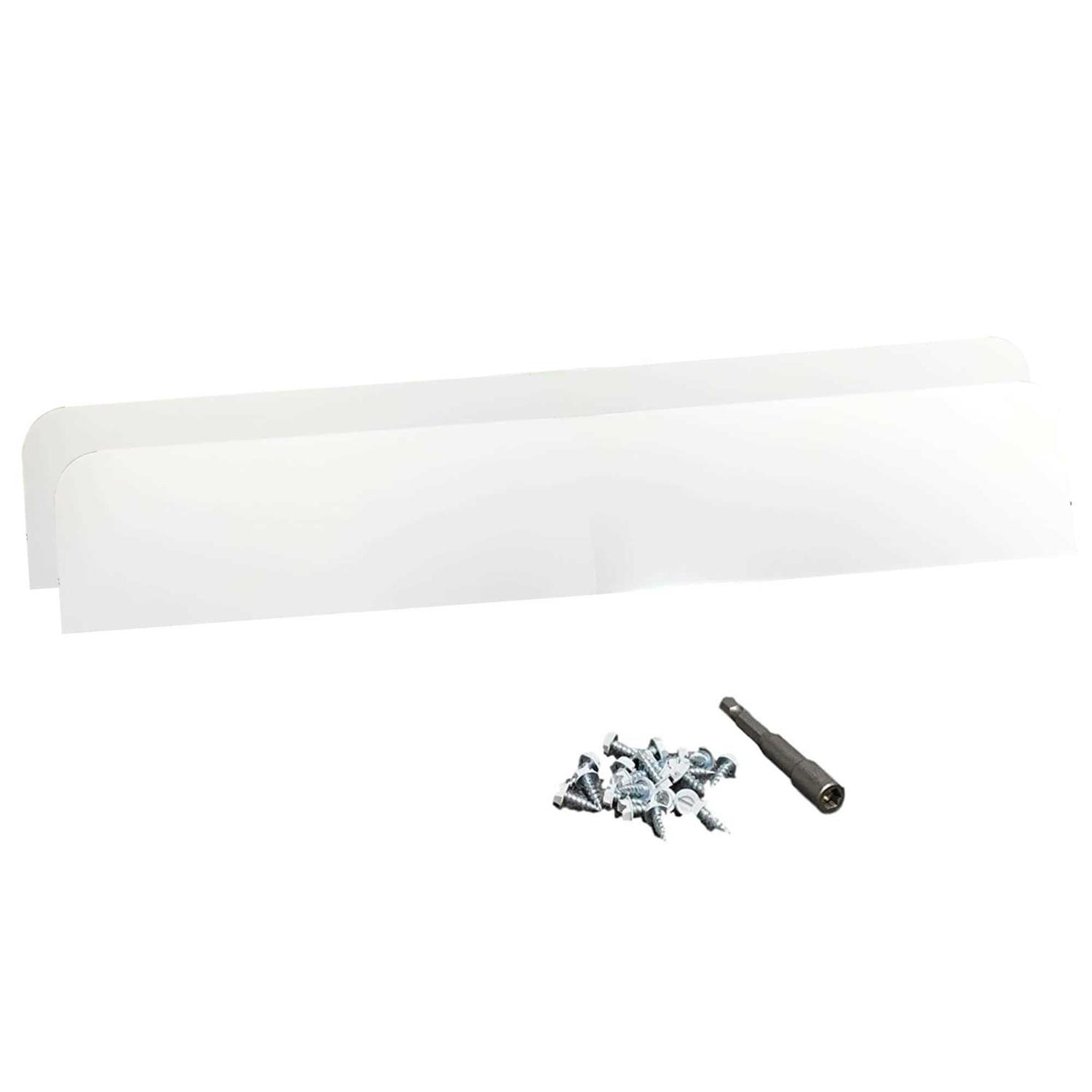 Eagle 1 Rain Gutter Valley Splash Guards, Straight or Bent Includes Screws and 1/4 Bit Driver - Zenithce