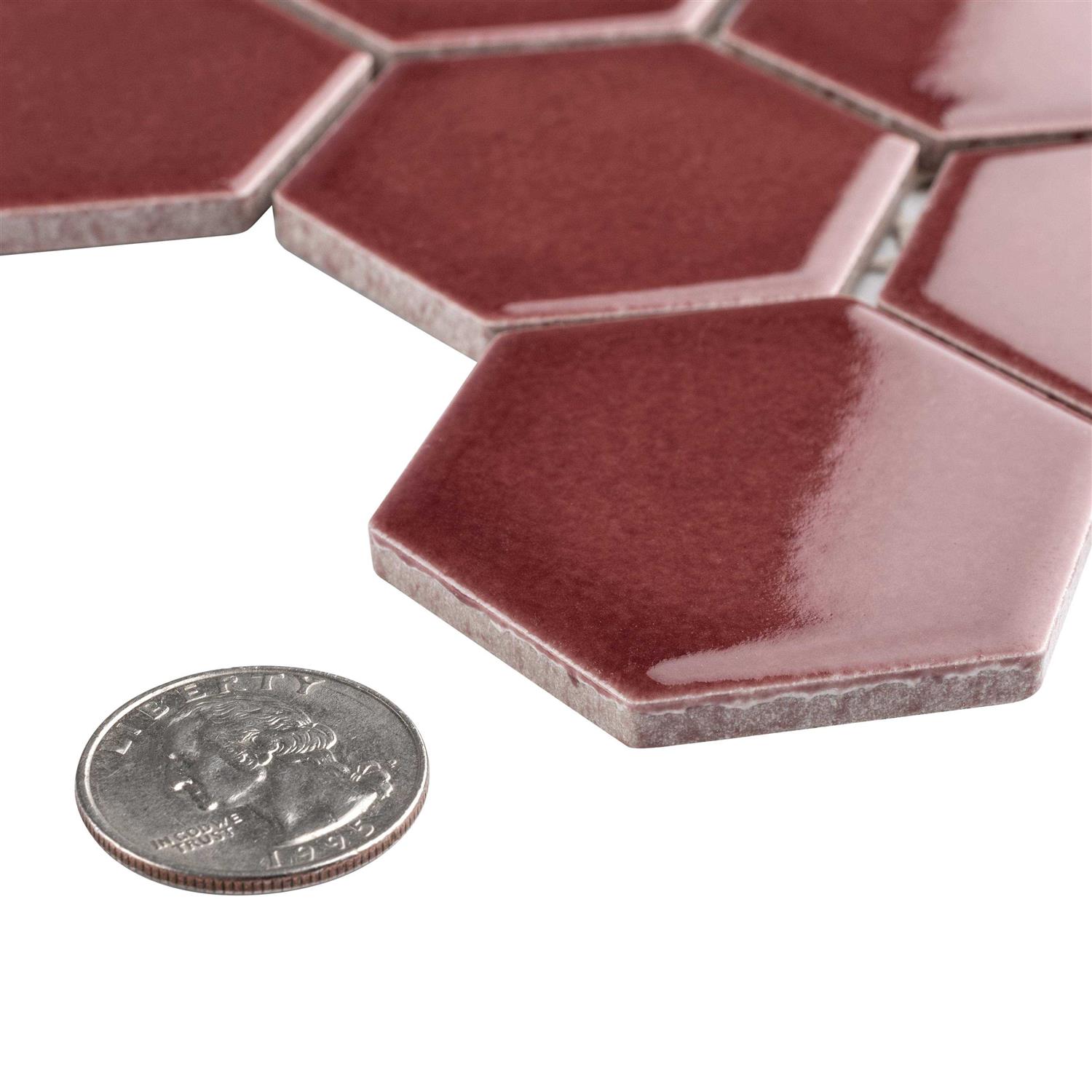 Merola Tile Hex Porcelain Mosaic - Zenithce