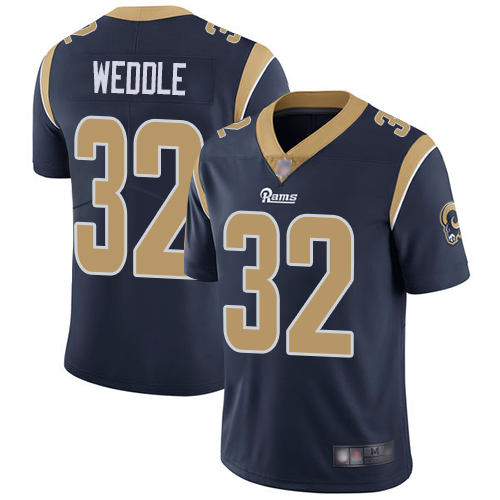 Los Angeles Rams #32 Eric Weddle Navy Blue Vapor Untouchable Limited Stitched Jersey - Zenithce