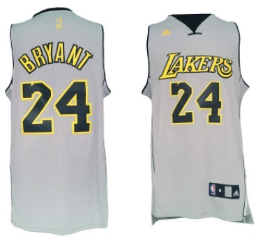 Los Angeles Lakers #24 Kobe Bryant Revolution 30 Swingman 2013 Gray Jersey - Zenithce