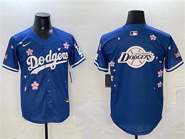 Los Angeles Dodgers Team Big Logo Royal 2025 Tokyo Series Limited Stitched Jersey - Zenithce