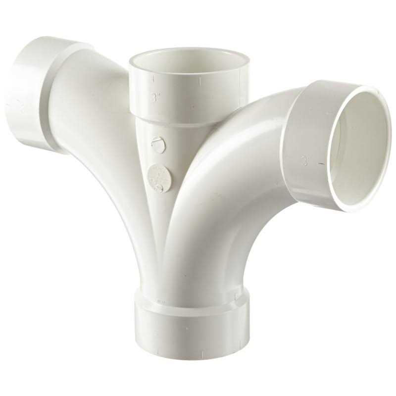 Spears P500 2 PVC DWV Double Fixture Fitting - Zenithce