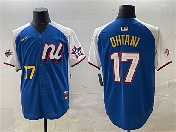 National League #17 Shohei Ohtani Blue Alternate 2025 All-Star Edition Limited Stitched Jersey - Zenithce