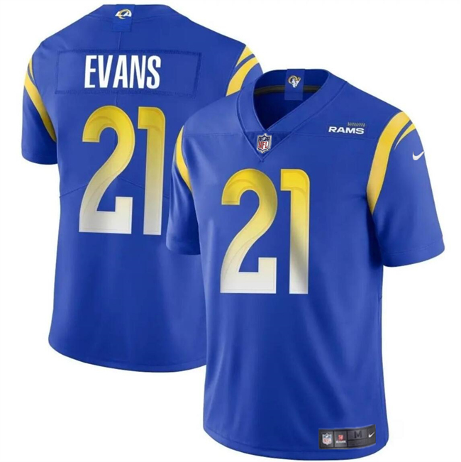 Los Angeles Rams #21 Zach Evans Blue 2024 Vapor Untouchable Stitched Jersey - Zenithce