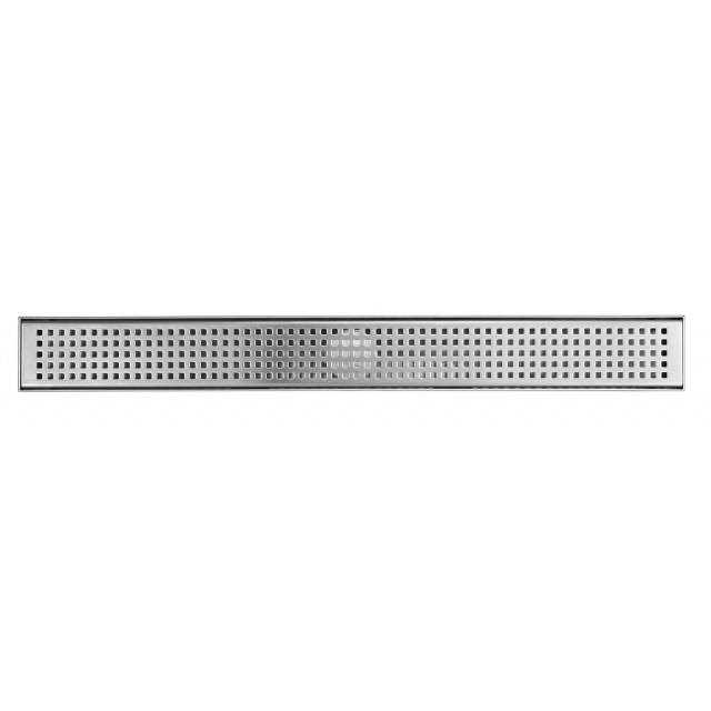 eModernDecor Shower Linear Drain Brushed 304 Stainless Steel Pattern Grate - Zenithce