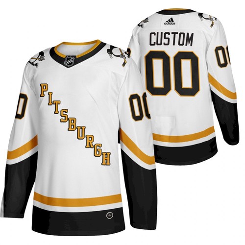 Pittsburgh Penguins Custom NHL White Stitched Jersey - Zenithce