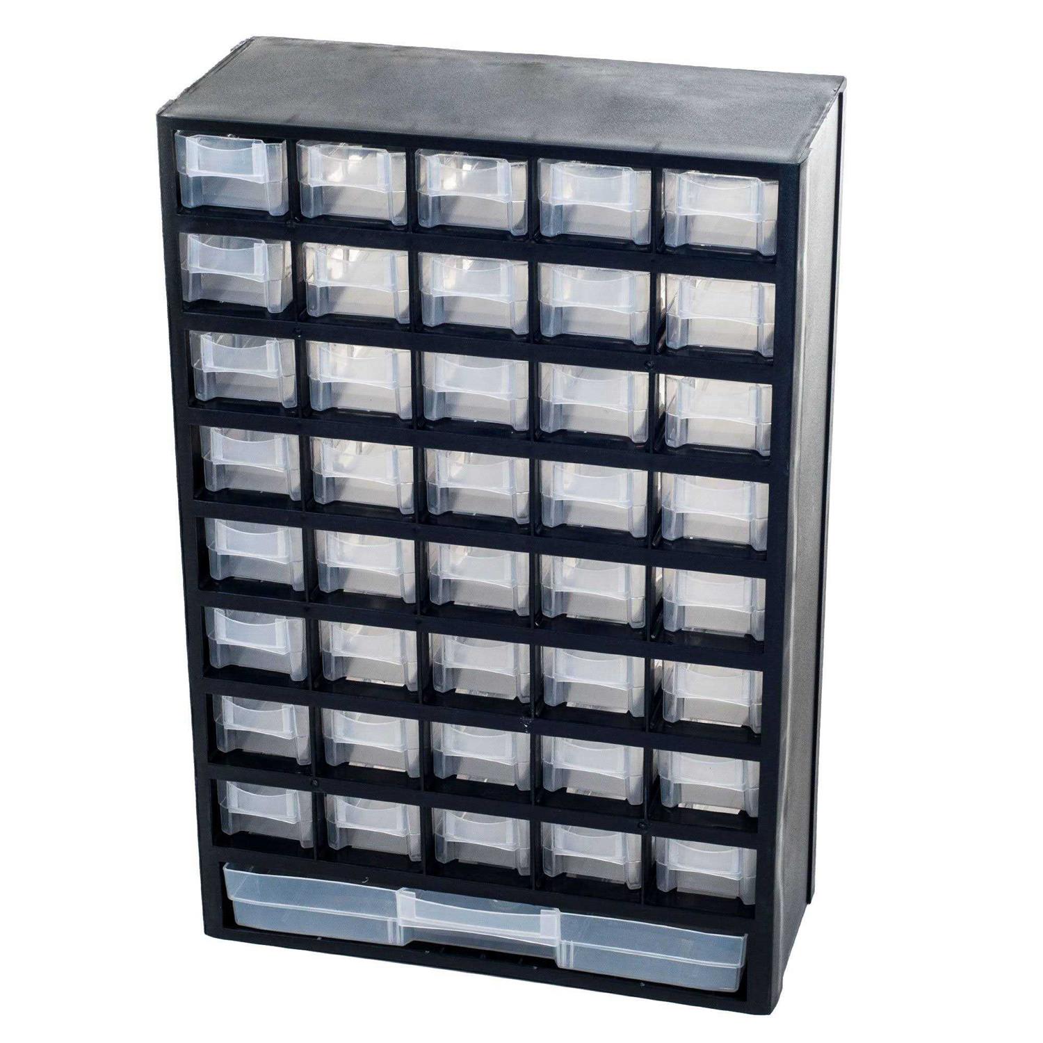 Stalwart 30 Bin Wall Mounted Parts Rack - Zenithce