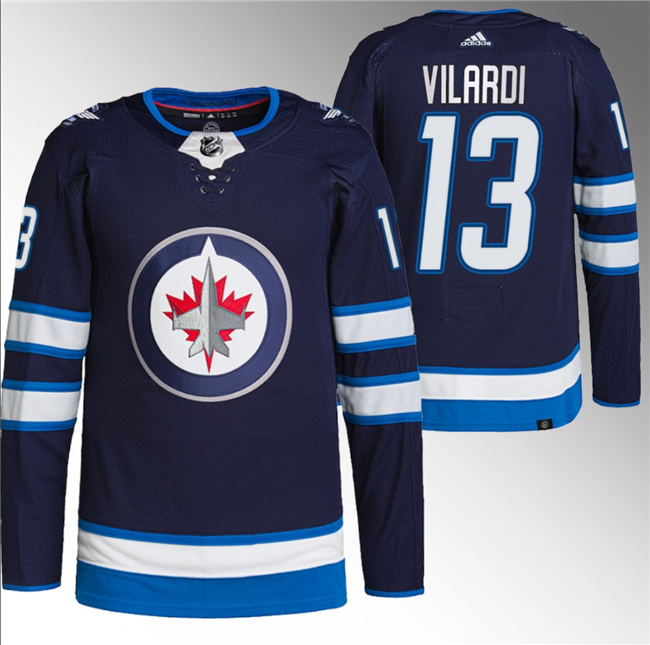 Winnipeg Jets #13 Gabriel Vilardi Navy Stitched Jersey - Zenithce