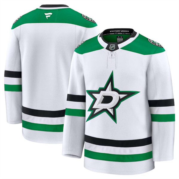 Dallas Stars Blank White 2024-25 Away Stitched Jersey - Zenithce