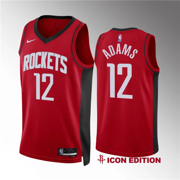 Houston Rockets #12 Steven Adams Red Icon Edition Stitched Jersey - Zenithce