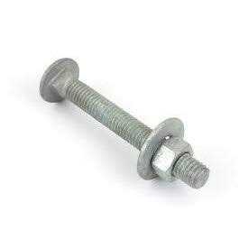 Fastener Depot Hot Dipped Galvanized Carriage Bolt Wnuts & Flat Washers - Zenithce