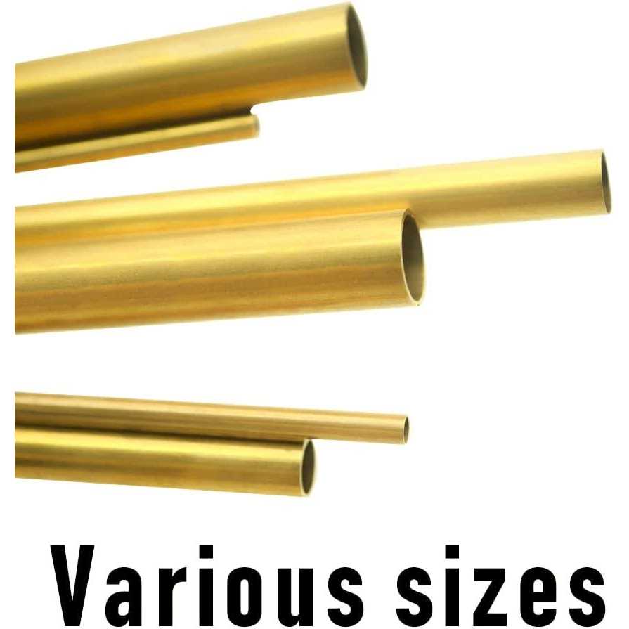 Tynulox H62 OD Brass Tube Wall × 300mm Length Brass Tubing Seamless Round Tubing - Zenithce