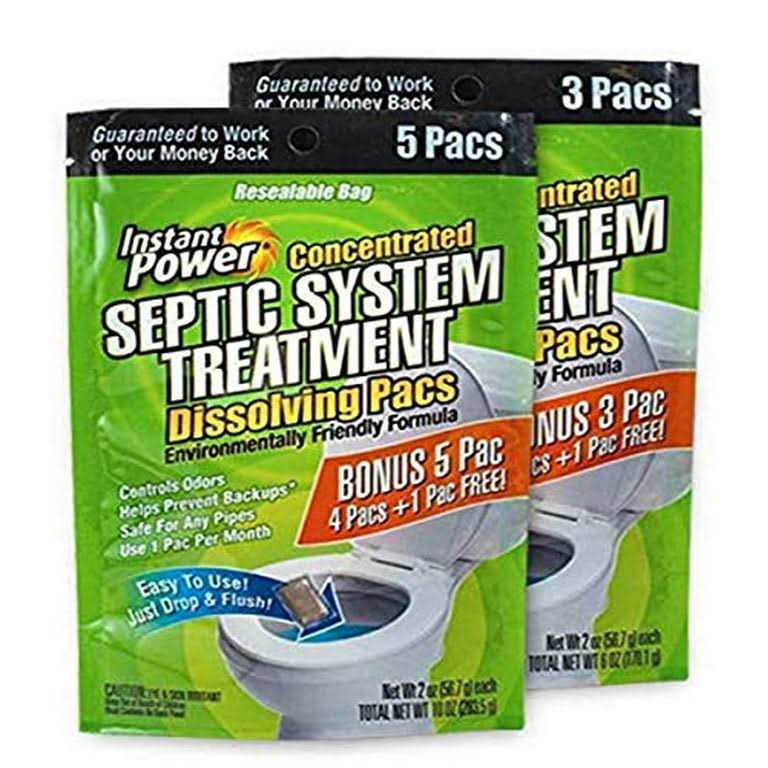 Instant Power Septic System Treatment Dissolving Pacs - Zenithce