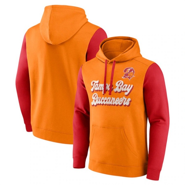 Tampa Bay Buccaneers Gold Red Fleece Pullover Hoodie - Zenithce