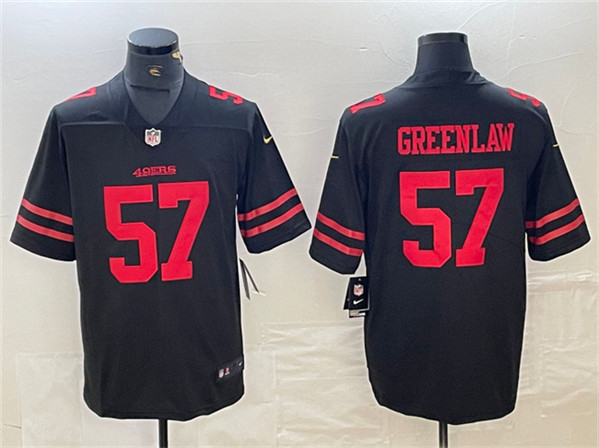 San Francisco 49ers #57 Dre Greenlaw Black Vapor Untouchable Limited Stitched Jersey - Zenithce