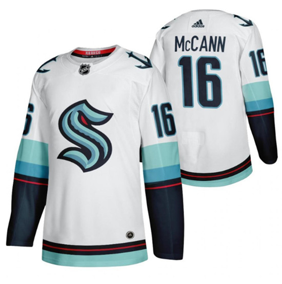 Seattle Kraken #16 Jared McCann White Stitched Jersey - Zenithce
