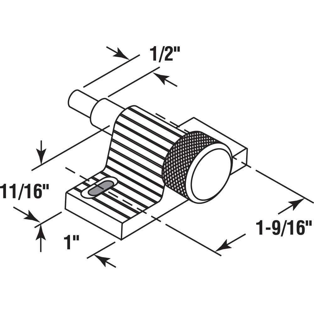 Prime-Line Make-2-fit Wicket 6-1/8-in x 10-1/8 Inch,bronze Plastic PL 14699 - Zenithce