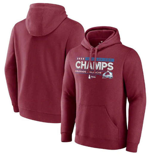 Colorado Avalanche Burgundy 2022 Stanley Cup Champions Winger Pullover Hoodie - Zenithce