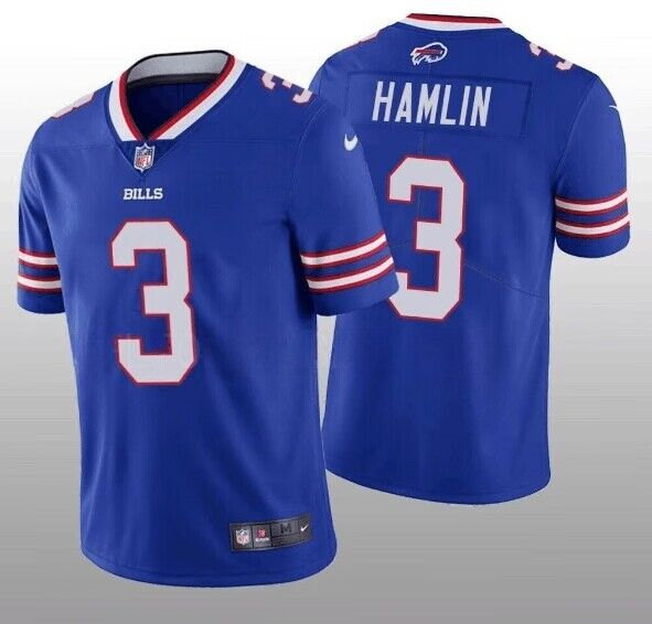 Buffalo Bills #3 Damar Hamlin Blue Vapor Untouchable Limited Stitched Jersey - Zenithce