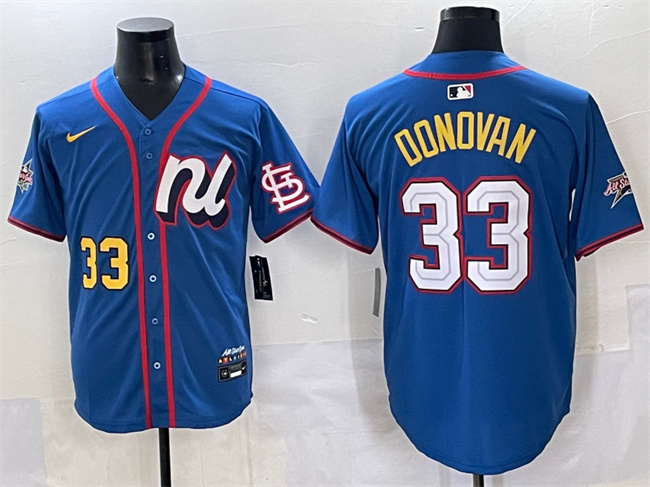 National League #33 Brendan Donovan Blue 2025 All-Star Edition Limited Stitched Jersey - Zenithce