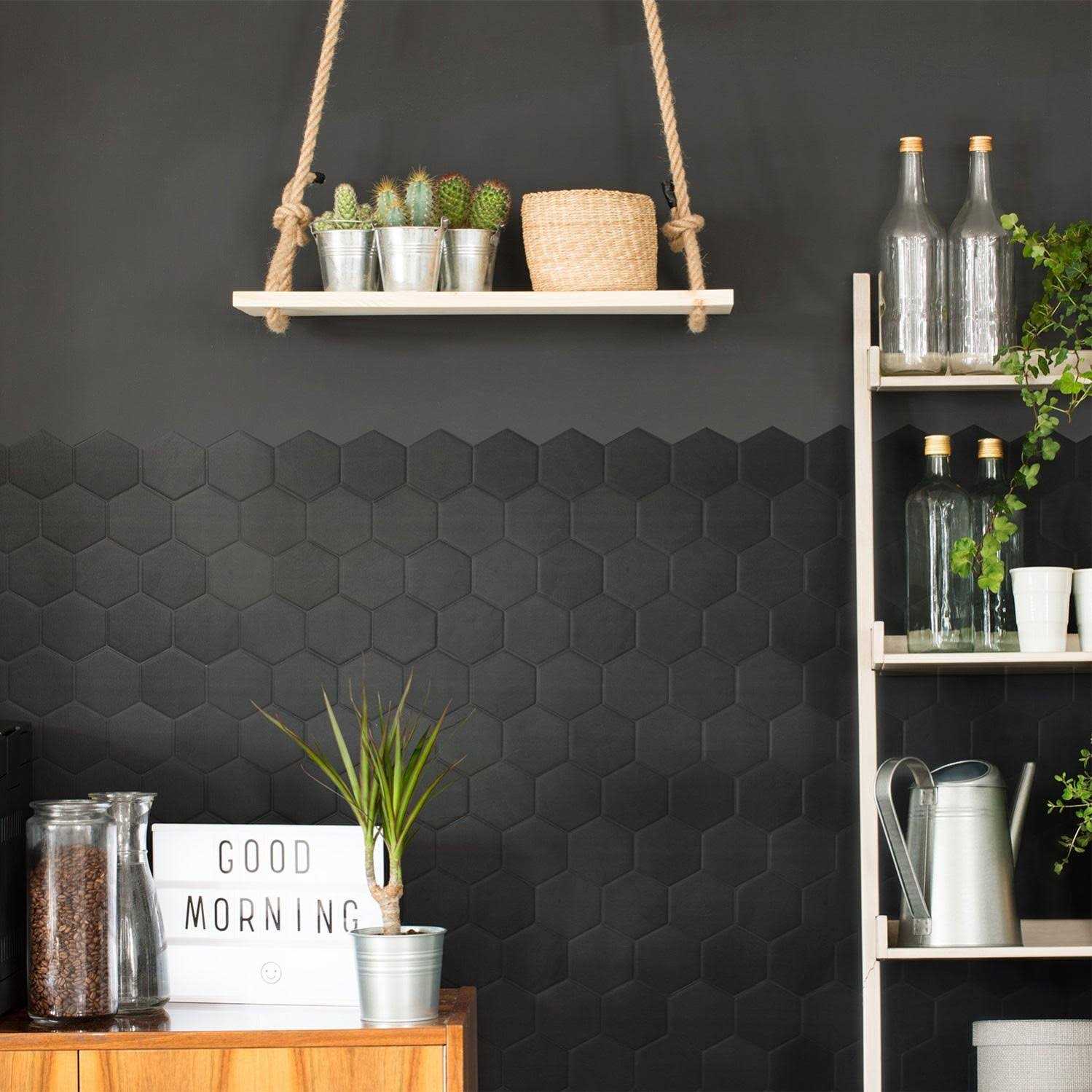 SMART TILES Peel and Stick Backsplash 5 Sheets of 9 x 9 Zellige - Zenithce