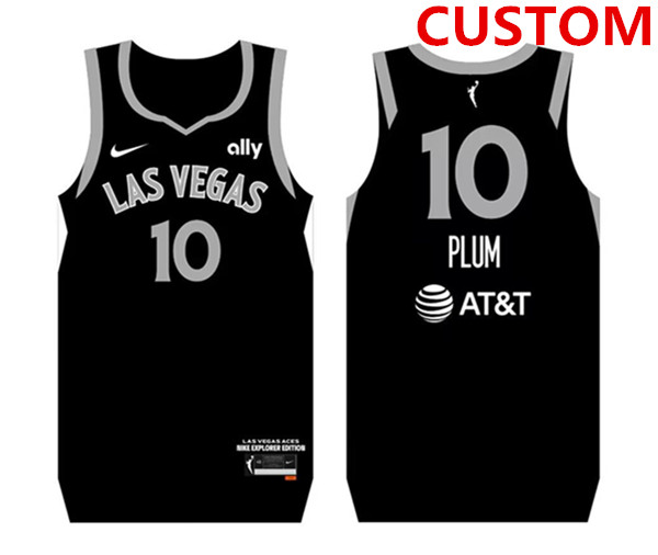 Las Vegas Aces Active Player Custom Black Stitched Jersey - Zenithce