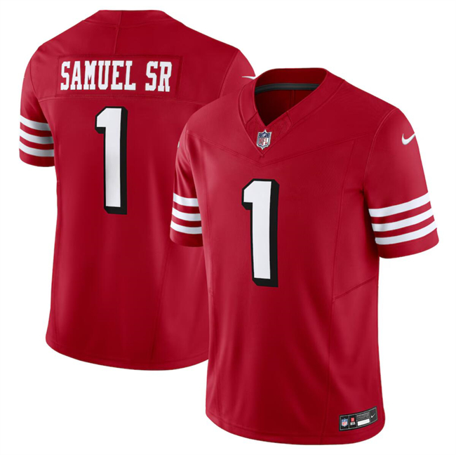 San Francisco 49ers #1 Deebo Samuel New Red F.U.S.E. Vapor Untouchable Limited Stitched Jersey - Zenithce